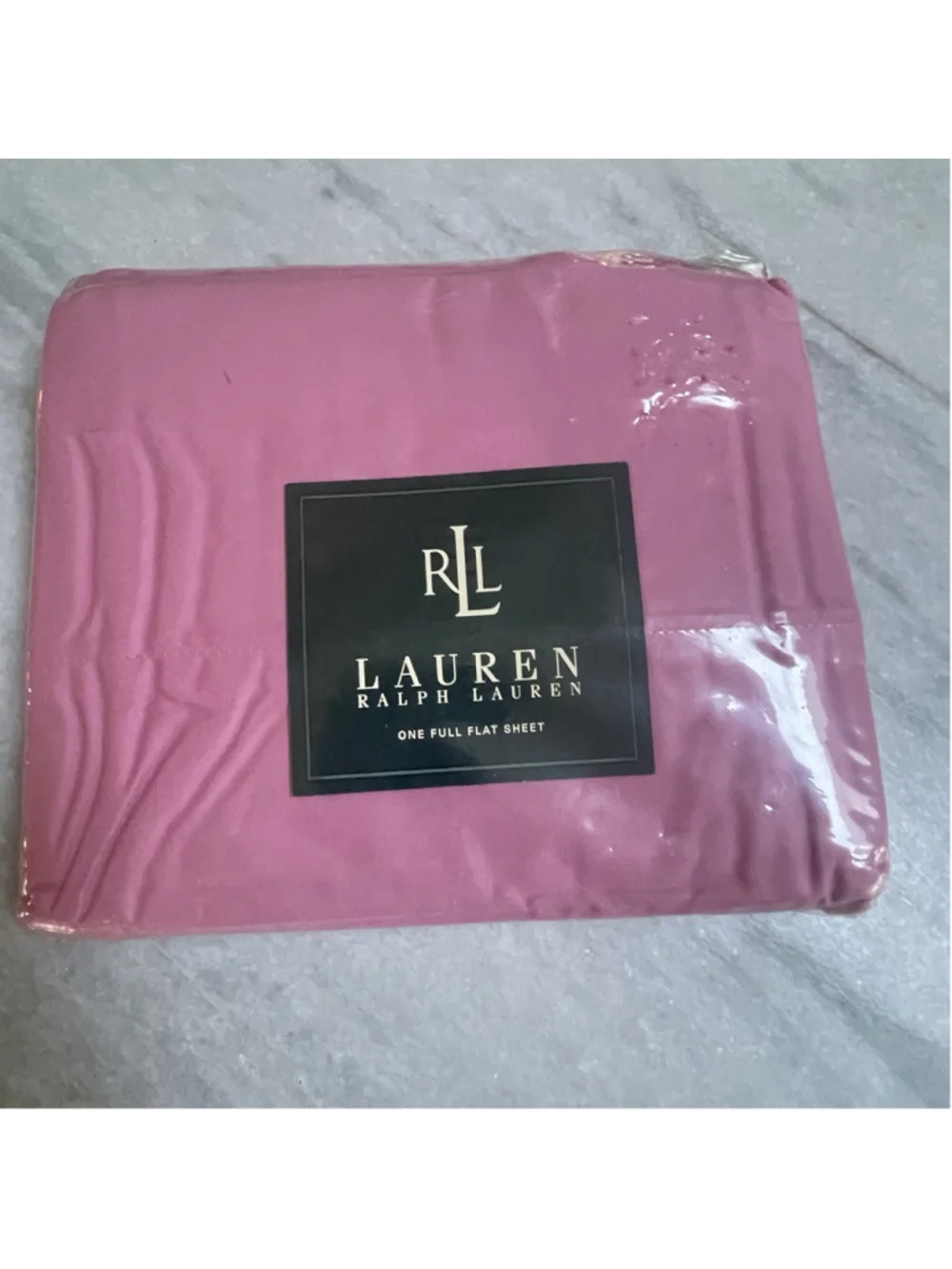 Ralph Lauren Home Full Flat Sheet Pink Rose 100% Cotton Vintage